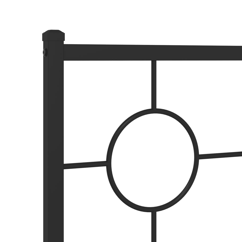 udskiftningsgavl 150 cm metal sort