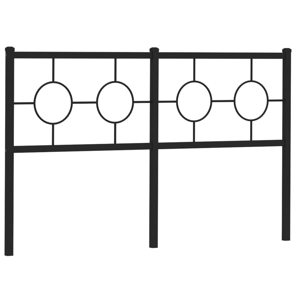 udskiftningsgavl 160 cm metal sort