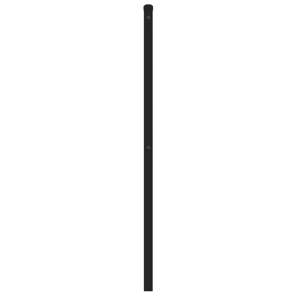 udskiftningsgavl 160 cm metal sort