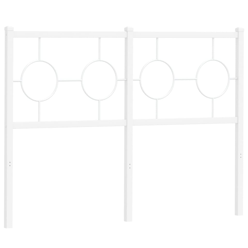 udskiftningsgavl 120 cm metal hvid