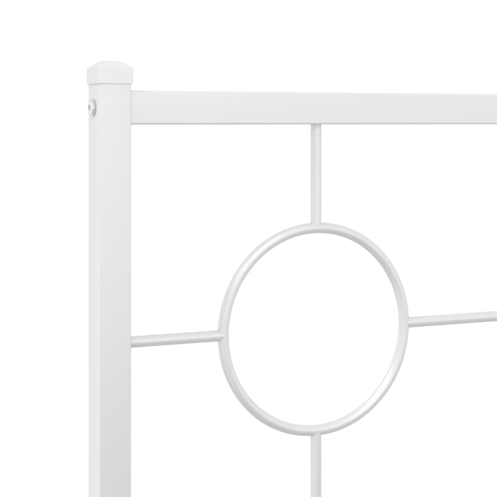 udskiftningsgavl 120 cm metal hvid