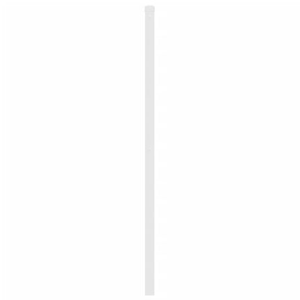 udskiftningsgavl 140 cm metal hvid