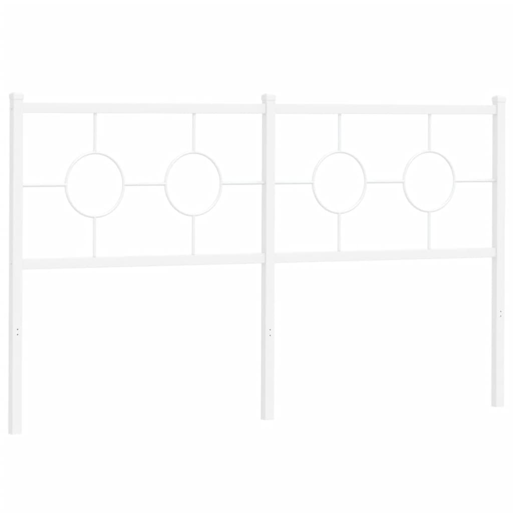 udskiftningsgavl 150 cm metal hvid