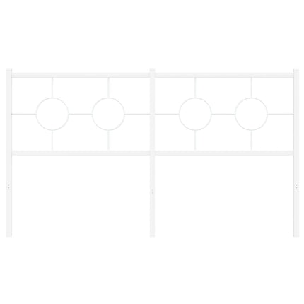 udskiftningsgavl 150 cm metal hvid