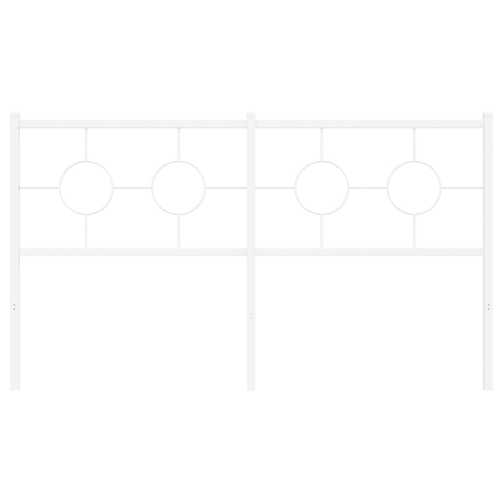 udskiftningsgavl 150 cm metal hvid