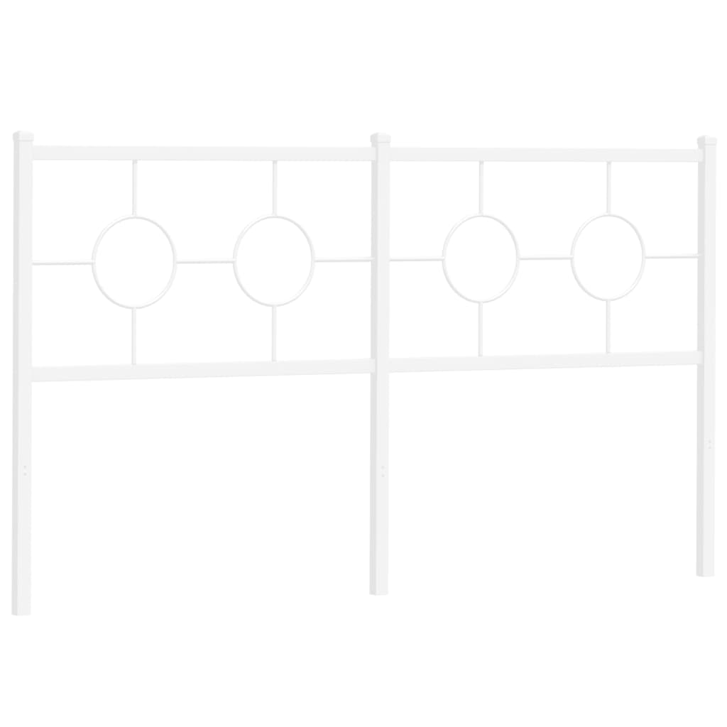 udskiftningsgavl 150 cm metal hvid