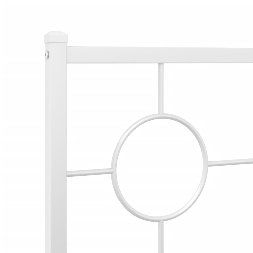 udskiftningsgavl 150 cm metal hvid
