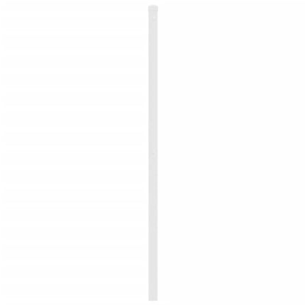 udskiftningsgavl 160 cm metal hvid