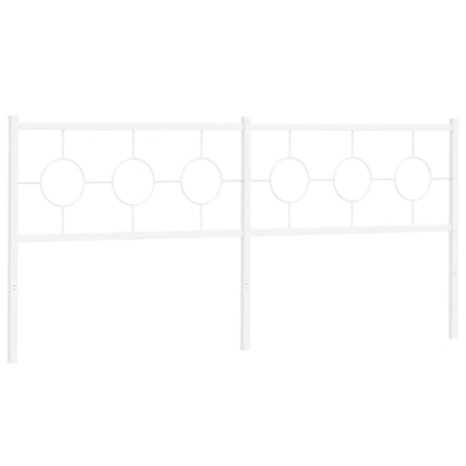 udskiftningsgavl 193 cm metal hvid