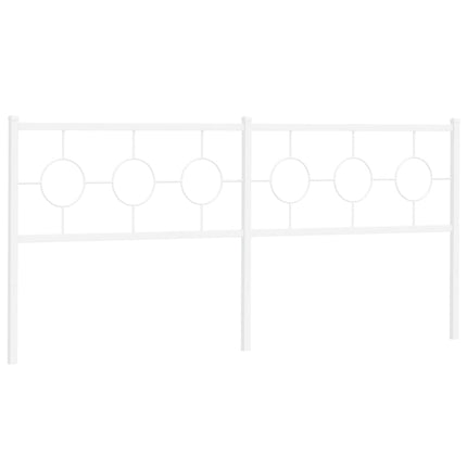 udskiftningsgavl 200 cm metal hvid