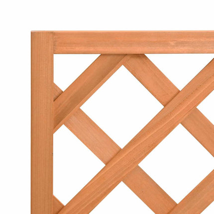 plantekasse med espalier brun 40x30x90 cm massivt grantræ