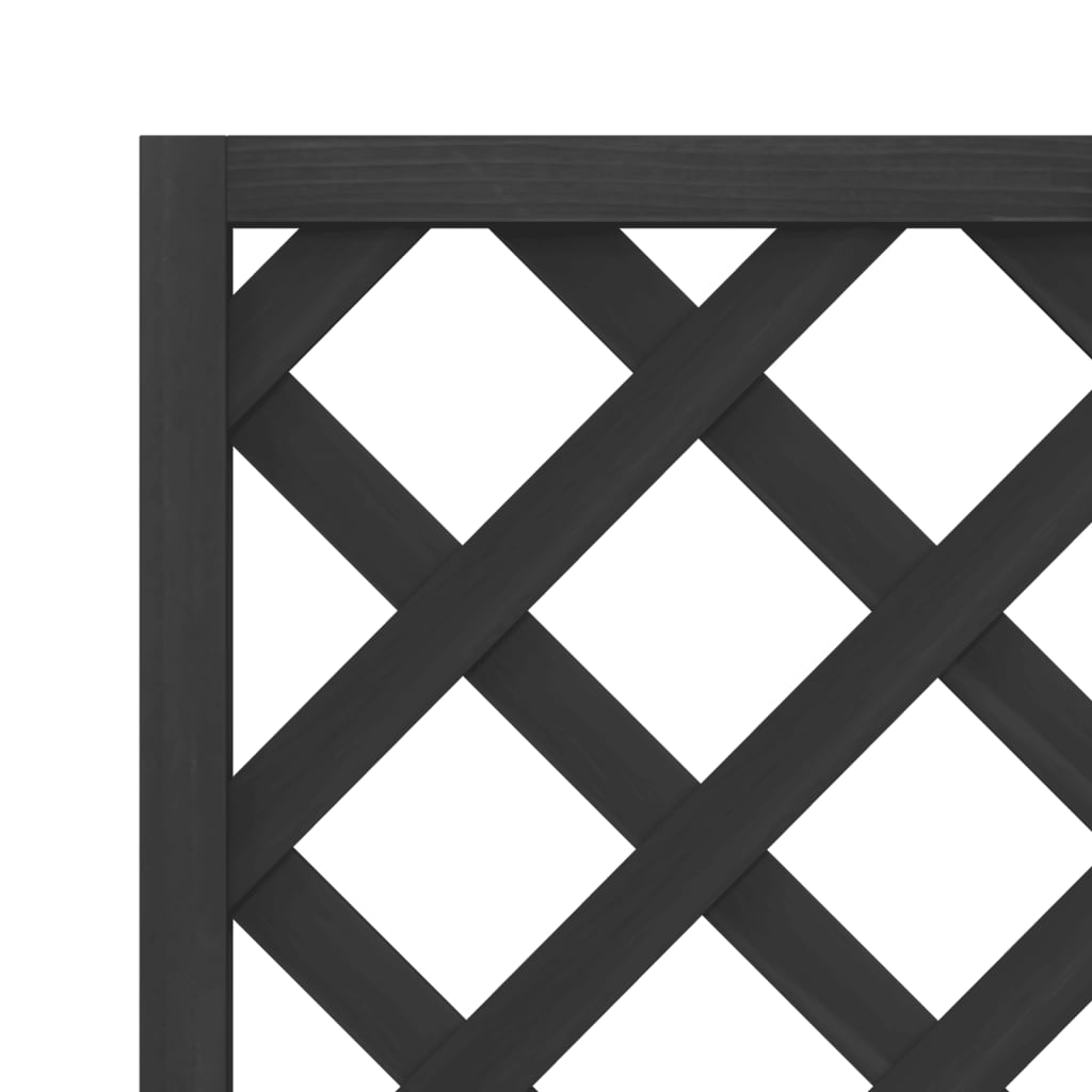 plantekasse med espalier massivt grantræ sort