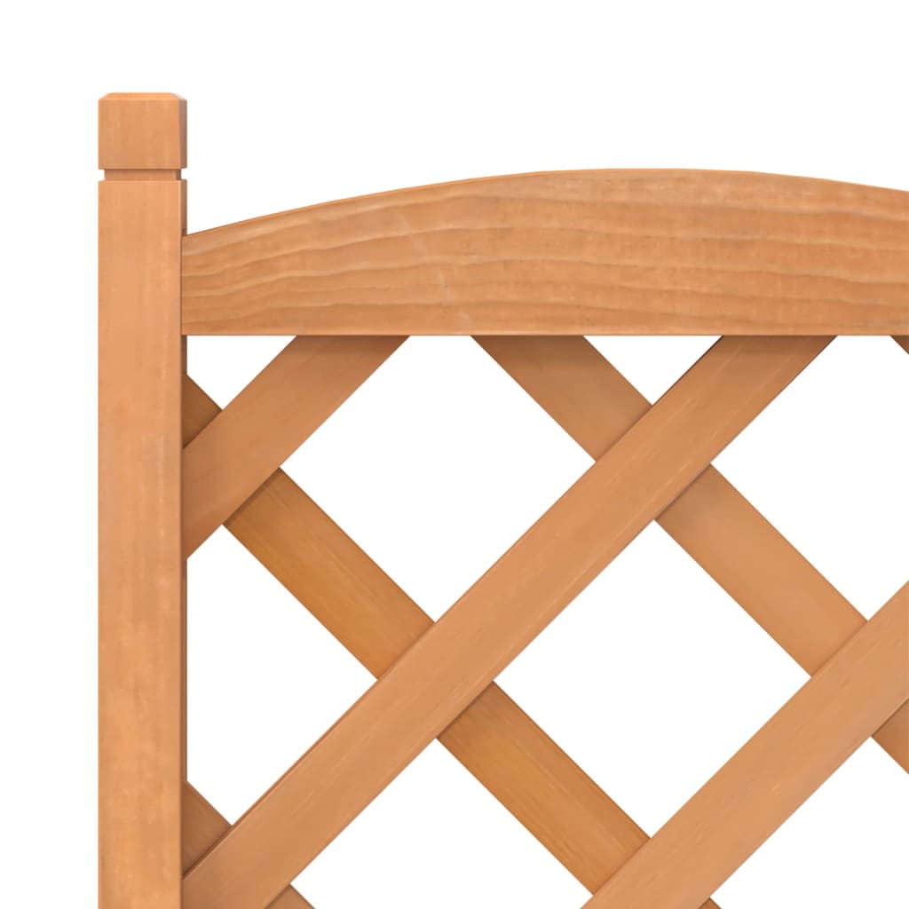 plantekasse med espalier massivt grantræ brun