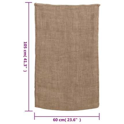jutesække 10 stk. 60x105 cm 100 % jute 220 g/m2