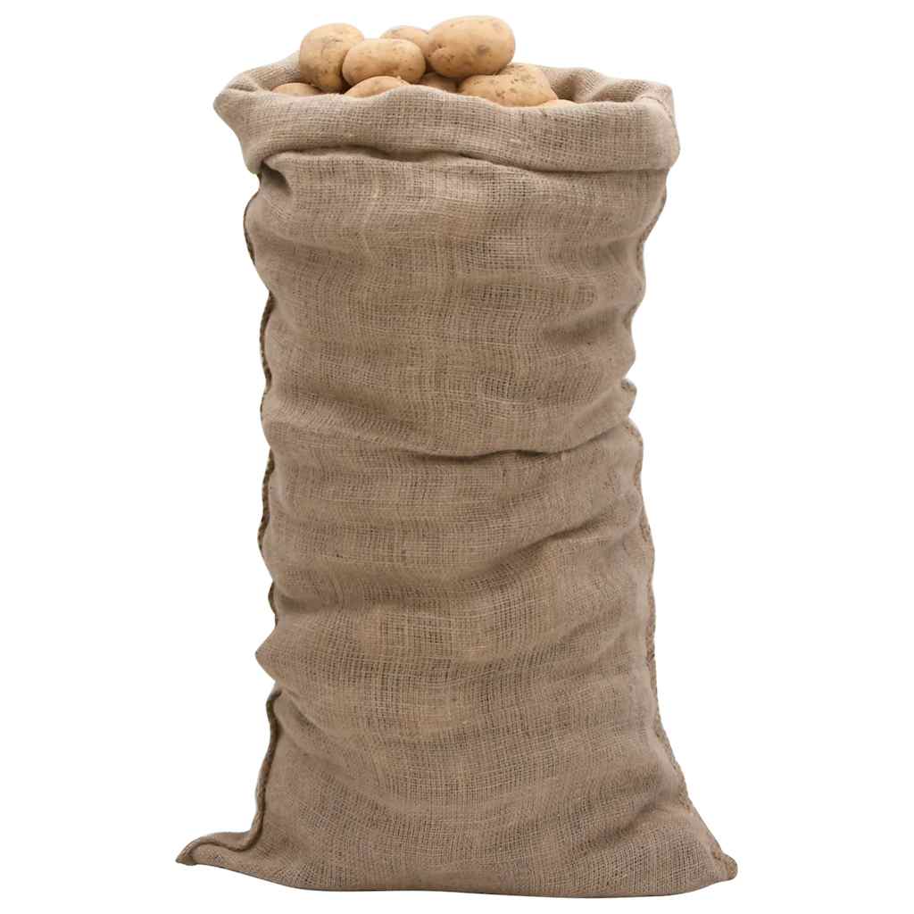jutesække 10 stk. 65x135 cm 100 % jute 220 g/m2