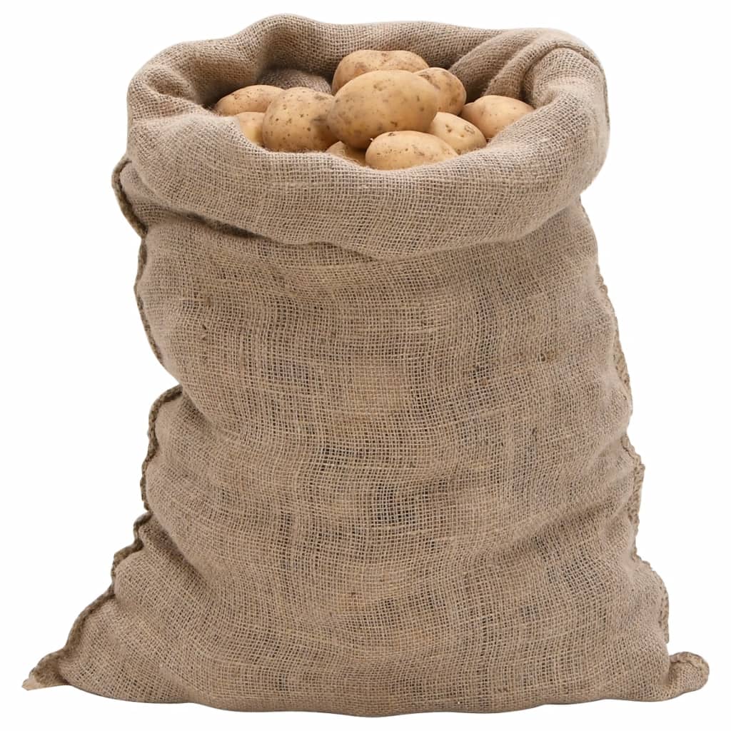 jutesække 30 stk. 60x105 cm 100 % jute 220 g/m2