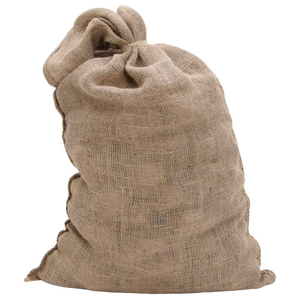 jutesække 30 stk. 60x105 cm 100 % jute 220 g/m2