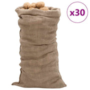 jutesække 30 stk. 65x135 cm 100 % jute 220 g/m2
