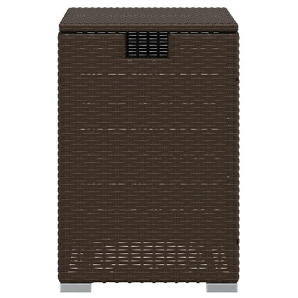 gasflaskeskjuler 40x40x60 cm polyrattan brun