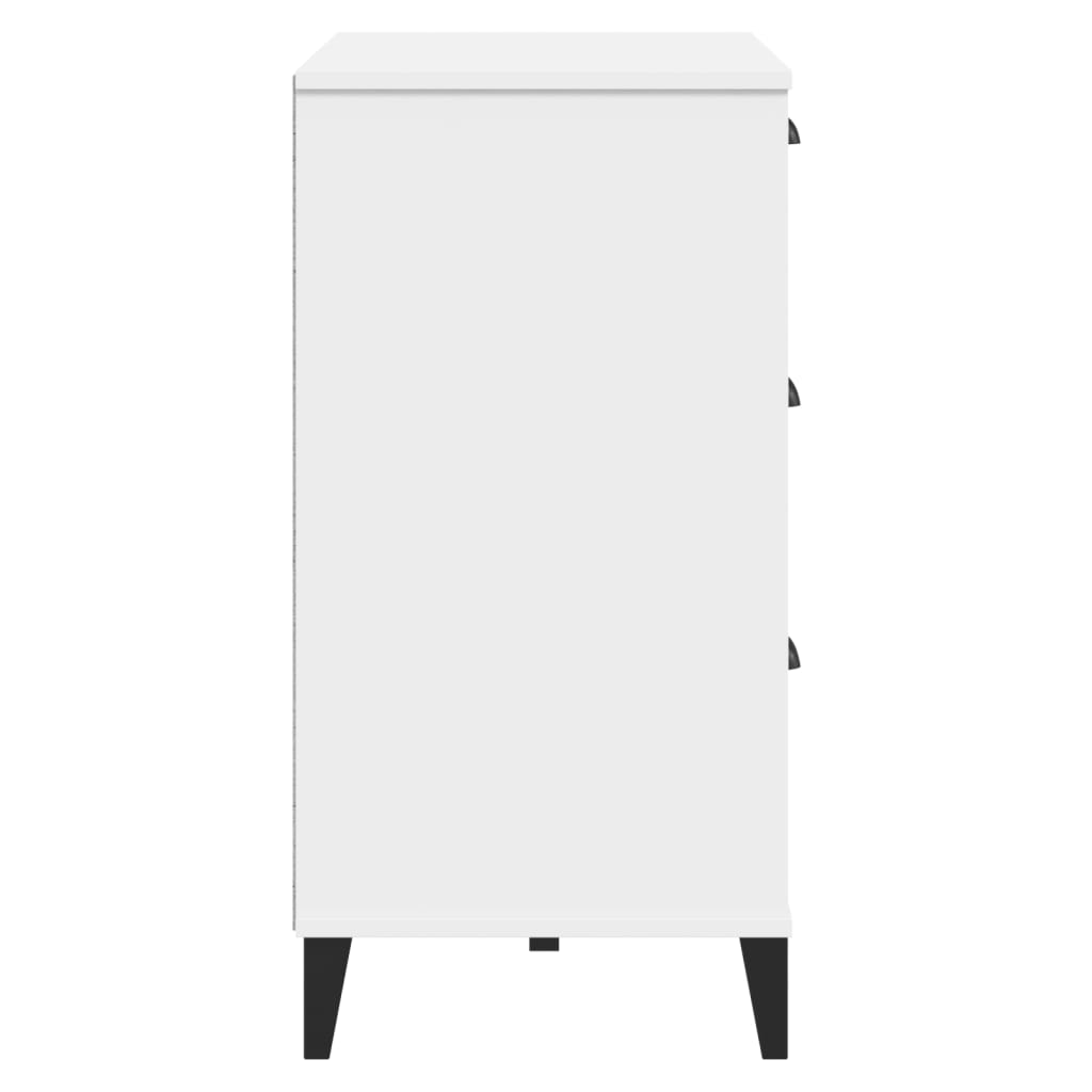 kommode VIKEN konstrueret træ hvid