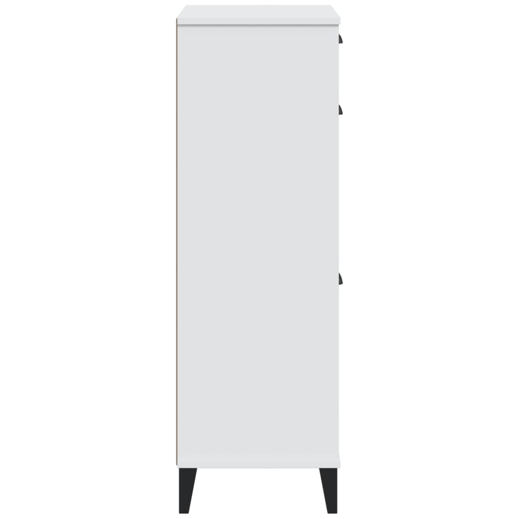 skoskab VIKEN konstrueret træ hvid