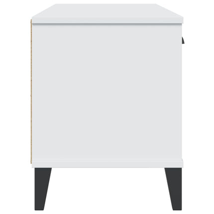 skobænk VIKEN 106x35x45 cm konstrueret træ hvid