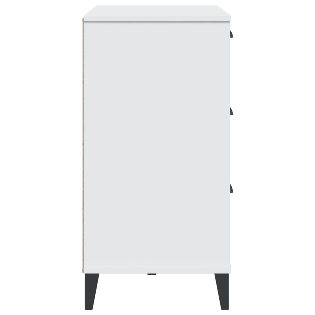skænk VIKEN 80x40x80 cm konstrueret træ hvid