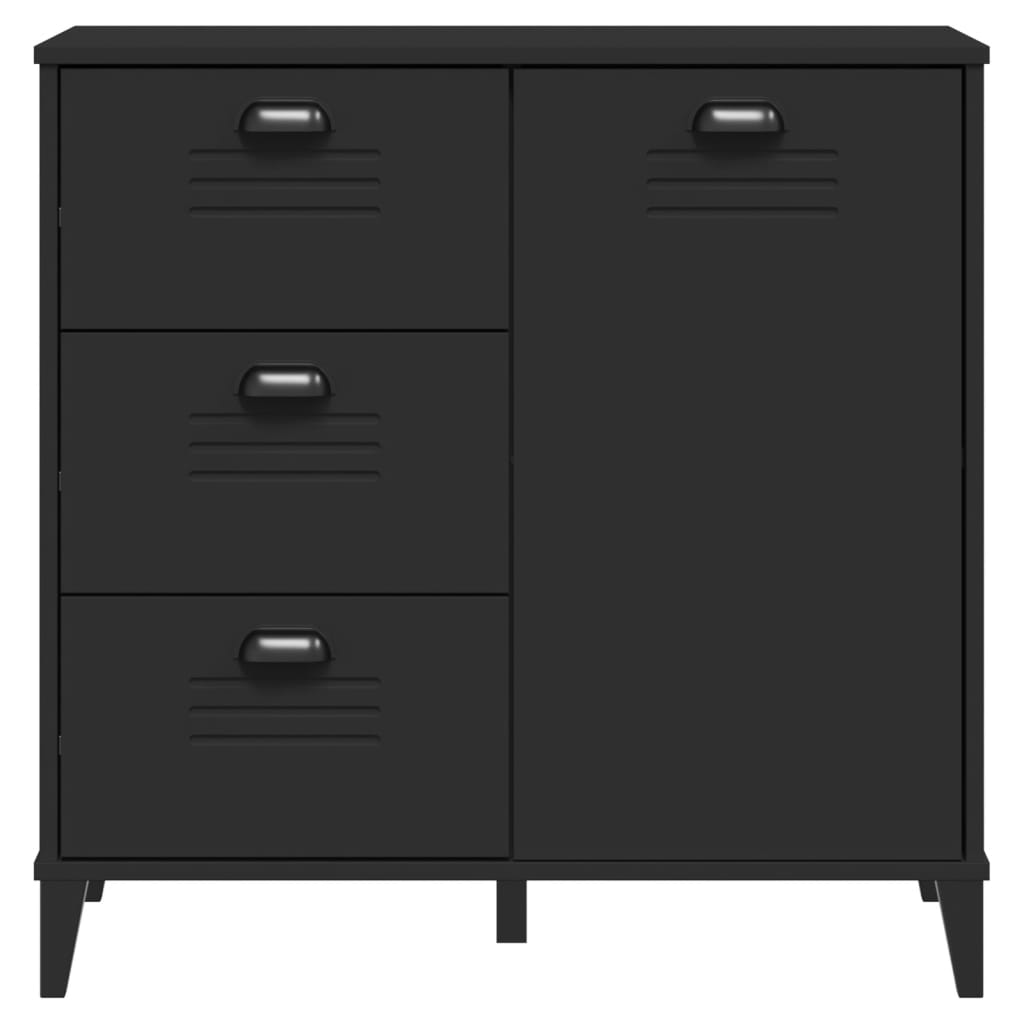 skænk VIKEN 80x40x80 cm konstrueret træ sort