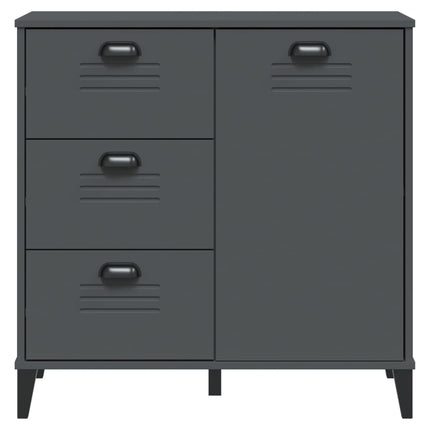 skænk VIKEN 80x40x80 cm konstrueret træ antracitgrå