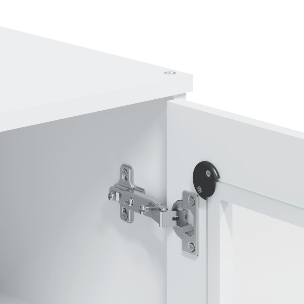 top til skænk VIKEN konstrueret træ hvid