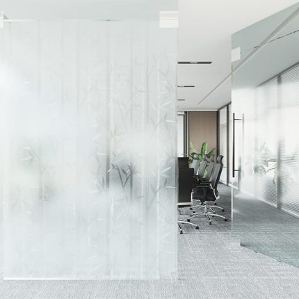 vinduesfolie 90x500 cm PVC bambusmønster matteret