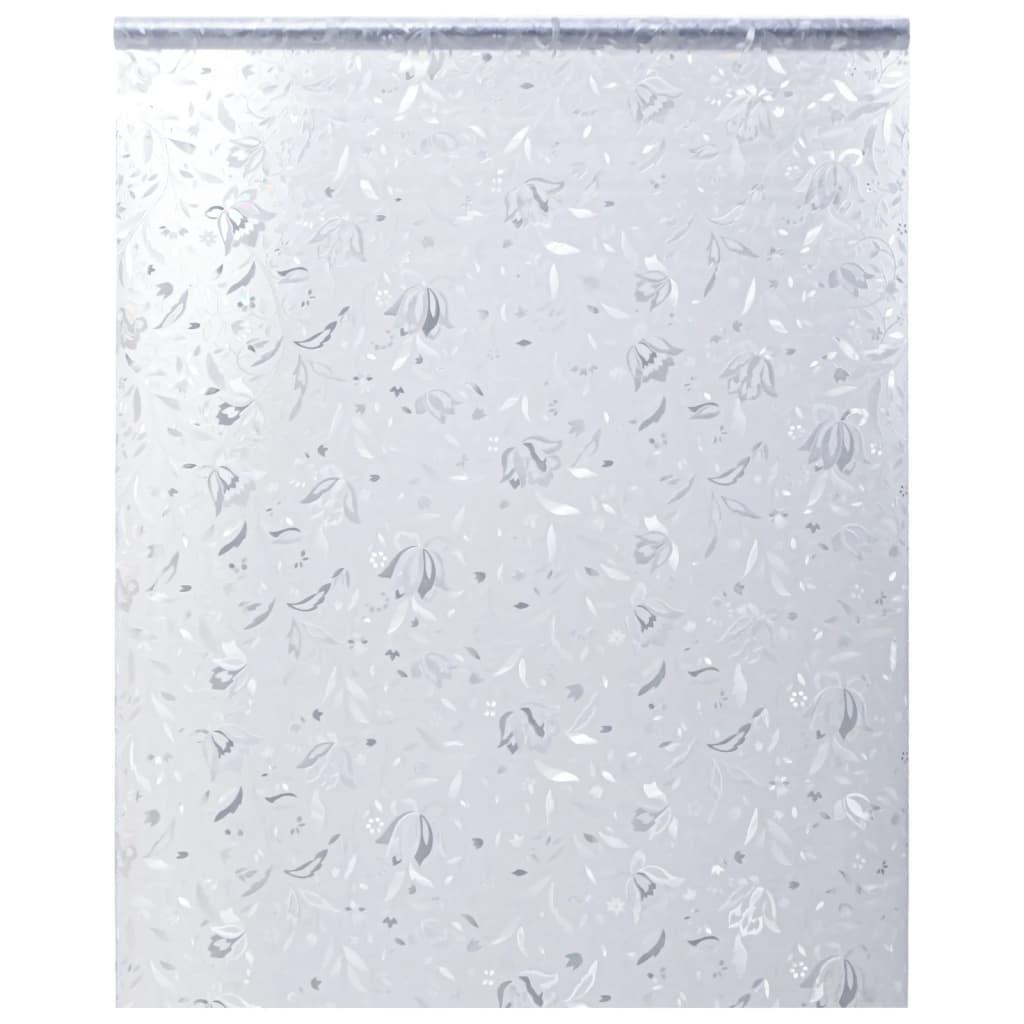 vinduesfolie 90x500 cm blomstermønster PVC matteret