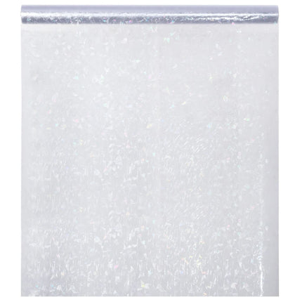 vinduesfolie 90x2000 cm PVC 3D-regnbuemønster matteret
