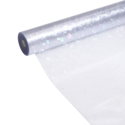 vinduesfolie 90x2000 cm PVC 3D-regnbuemønster matteret
