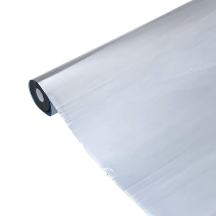 solfilm 90x500 cm reflekterende effekt PVC sølvfarvet