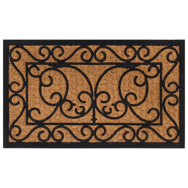 dørmåtte 45x75 cm rektangulær gummi og coir