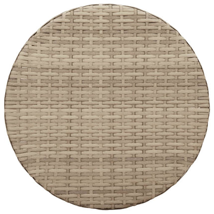 bistrosæt til haven 3 dele med hynder polyrattan beige