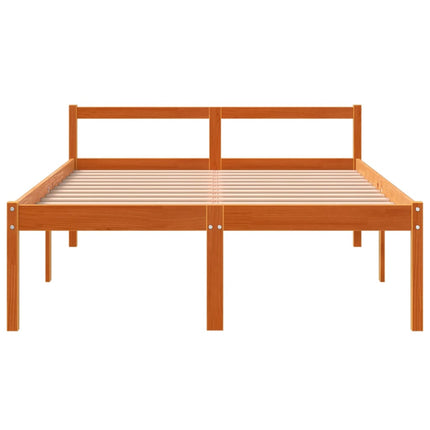 seniorseng 120x200 cm massivt fyrretræ gyldenbrun