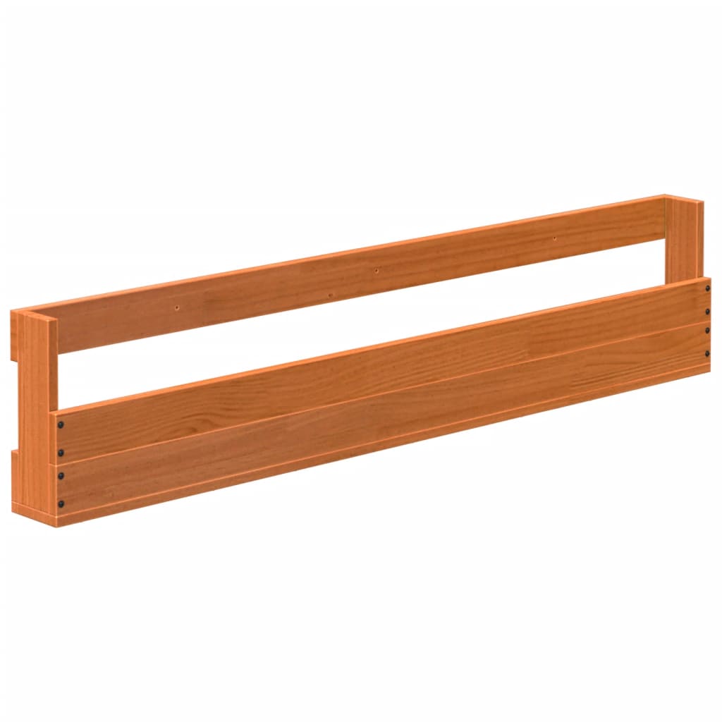 skohylder til væg 2 stk. 110x8,5x23,5 cm massivt fyrretræ