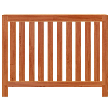 radiatorskjuler 108,5x19x84 cm massivt fyrretræ gyldenbrun