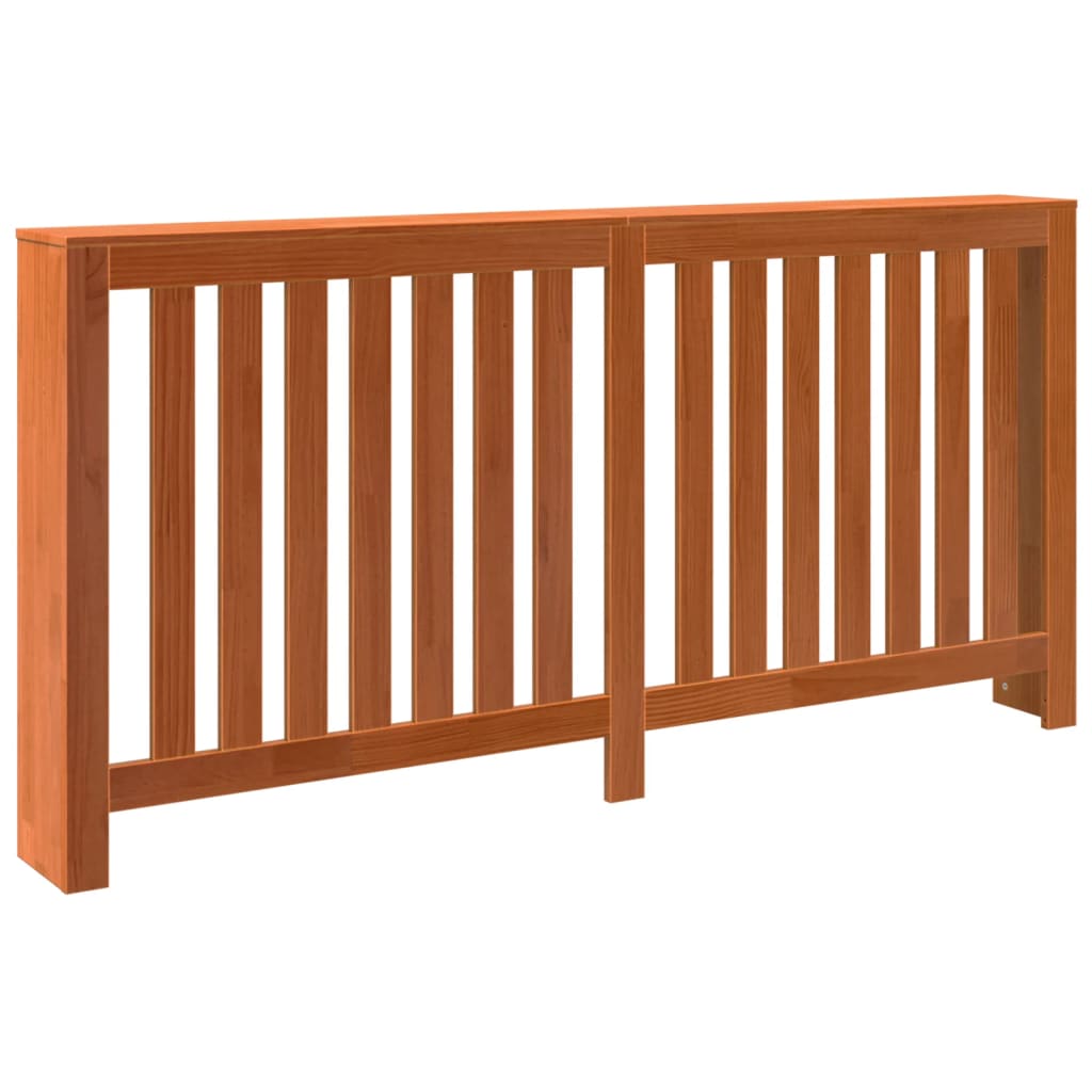 radiatorskjuler 169x19x84 cm massivt fyrretræ gyldenbrun