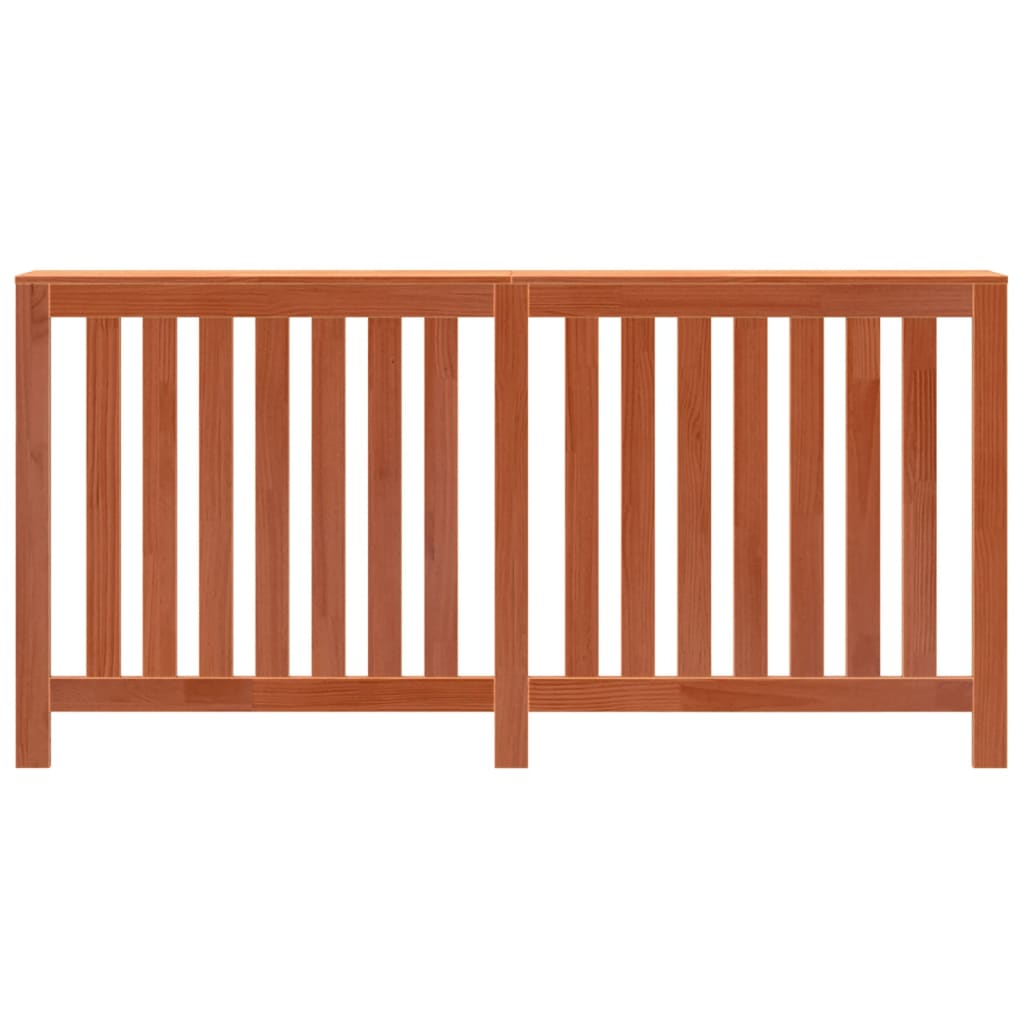 radiatorskjuler 169x19x84 cm massivt fyrretræ gyldenbrun
