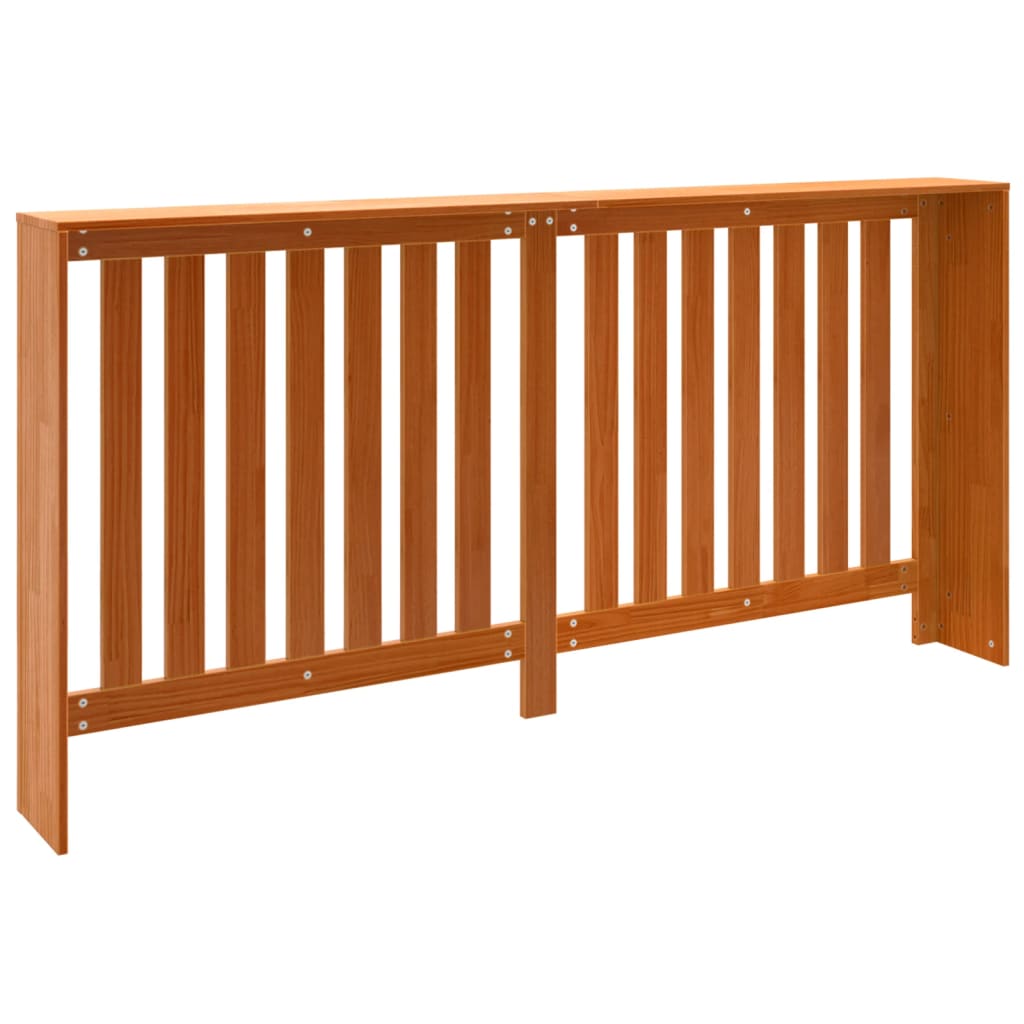 radiatorskjuler 169x19x84 cm massivt fyrretræ gyldenbrun
