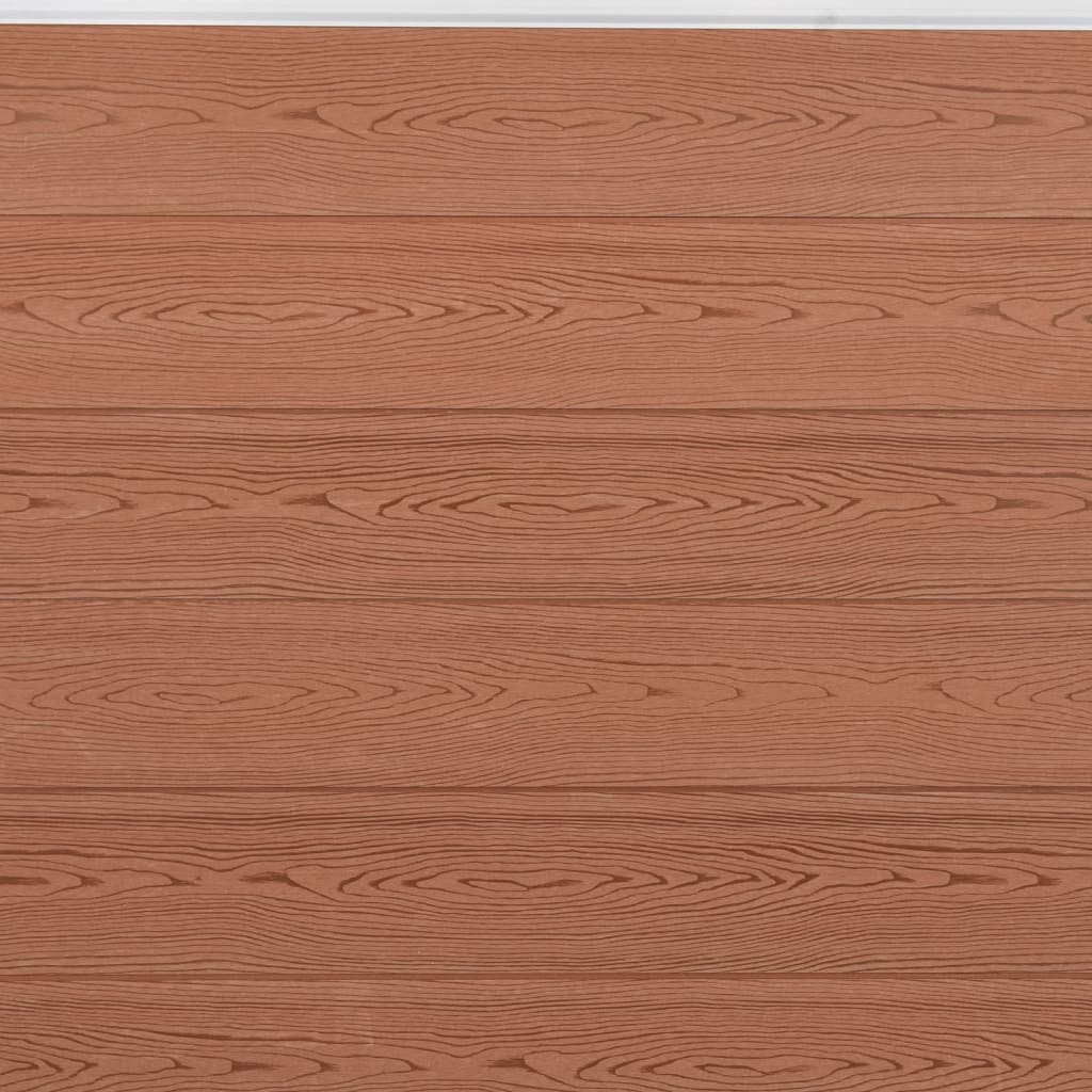 hegnspanelsæt 180x186 cm WPC brun