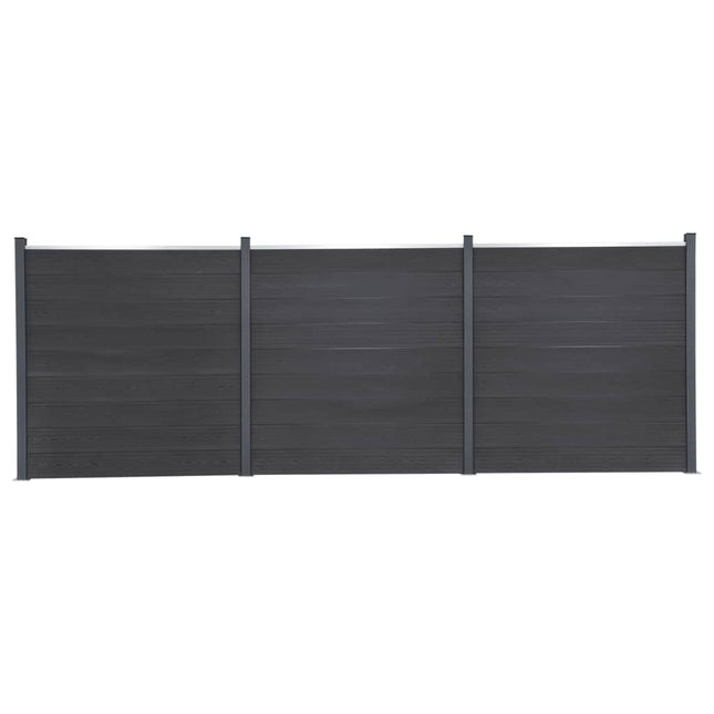 hegnspanelsæt 526x186 cm WPC grå