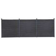 hegnspanelsæt 526x186 cm WPC grå