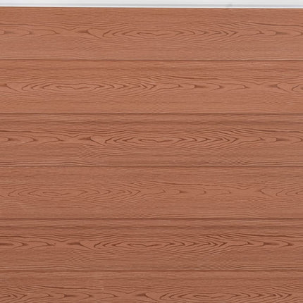 hegnspanelsæt 353x186 cm WPC brun