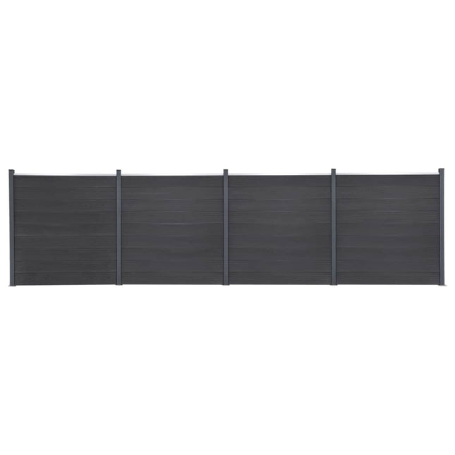 hegnspanelsæt 699x186 cm WPC grå