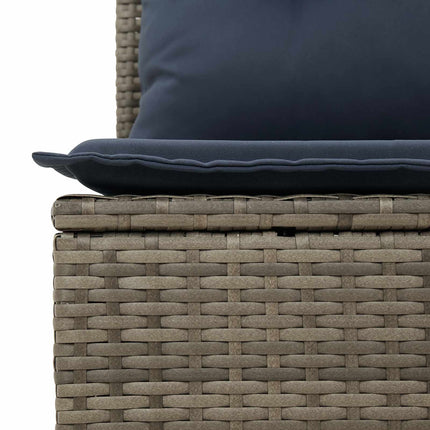 Havemøbelsofa med pude Grå 227 x 62 x 69 cm polyrattan