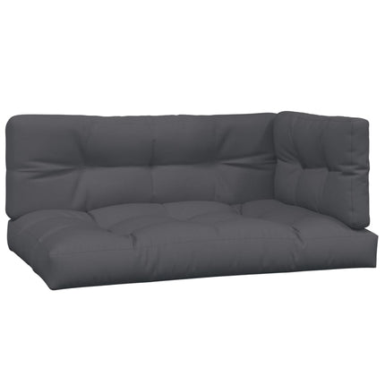 hjørnemoduler til pallesofa 2 stk. med hynder massivt akacietræ